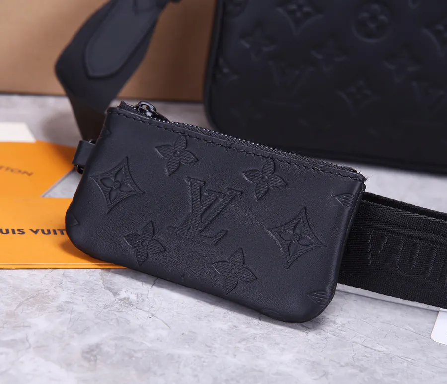 Louis Vuitton Duo Messenger Bag Full Leather Embossed
