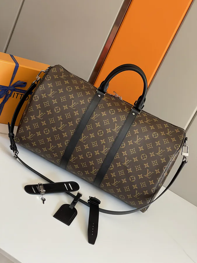 Keepall 50 Travel Bag Monogram Eclipse Canvas
