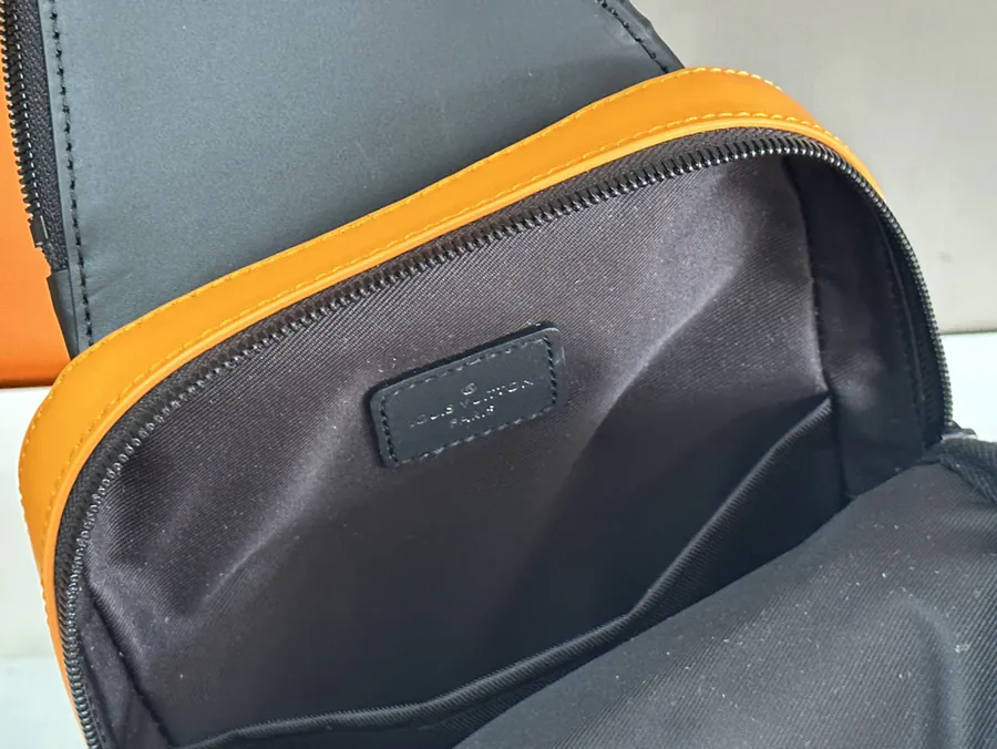 Avenue Shoulder Bag with Monogram Macassar Canvas and Leather Trim