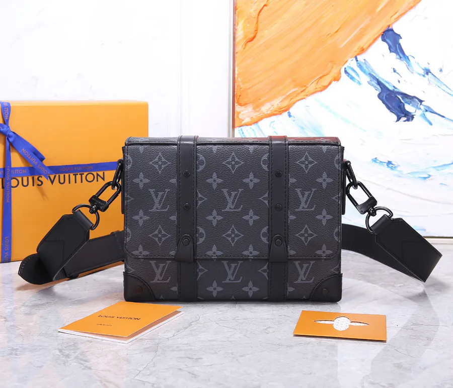 Mini Rectangular Trunk Briefcase in Monogram Eclipse Canvas