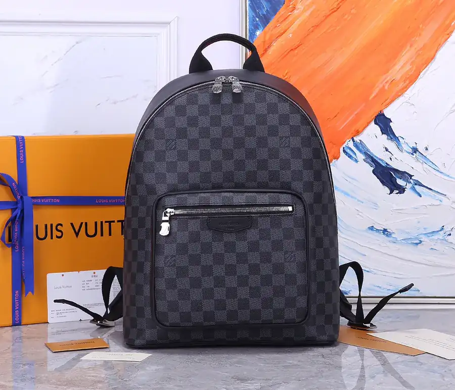 Josh Double Shoulder Bag in Monogram Macassar