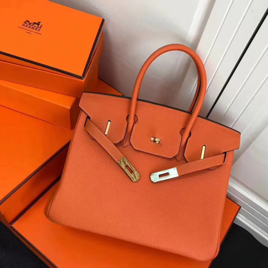 Hermès Birkin Bucket Bag in Grained Calfskin