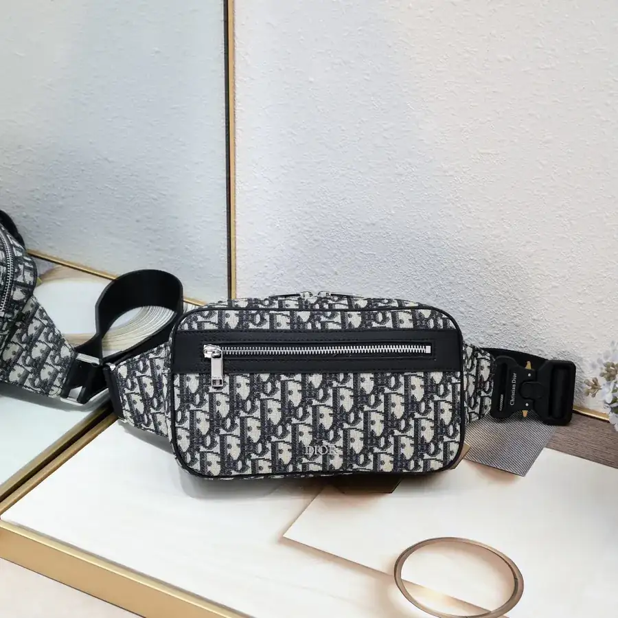 D Brand Modern Waist Bag with Grained Calfskin Details
