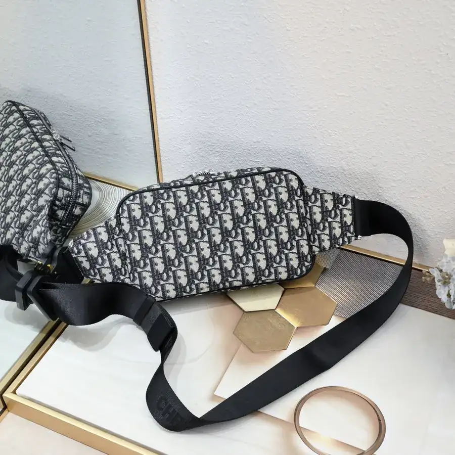 D Brand Modern Waist Bag with Grained Calfskin Details