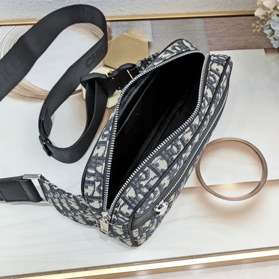 D Brand Modern Waist Bag with Grained Calfskin Details