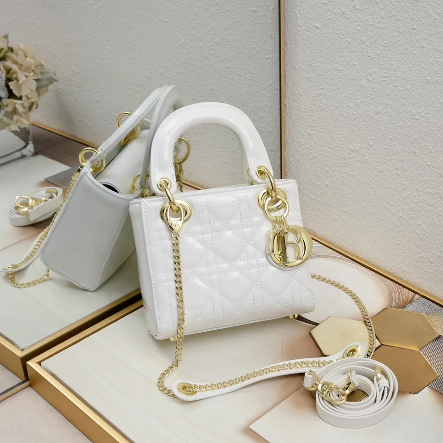 Mini Lady Classic Calfskin Crossbody Bag