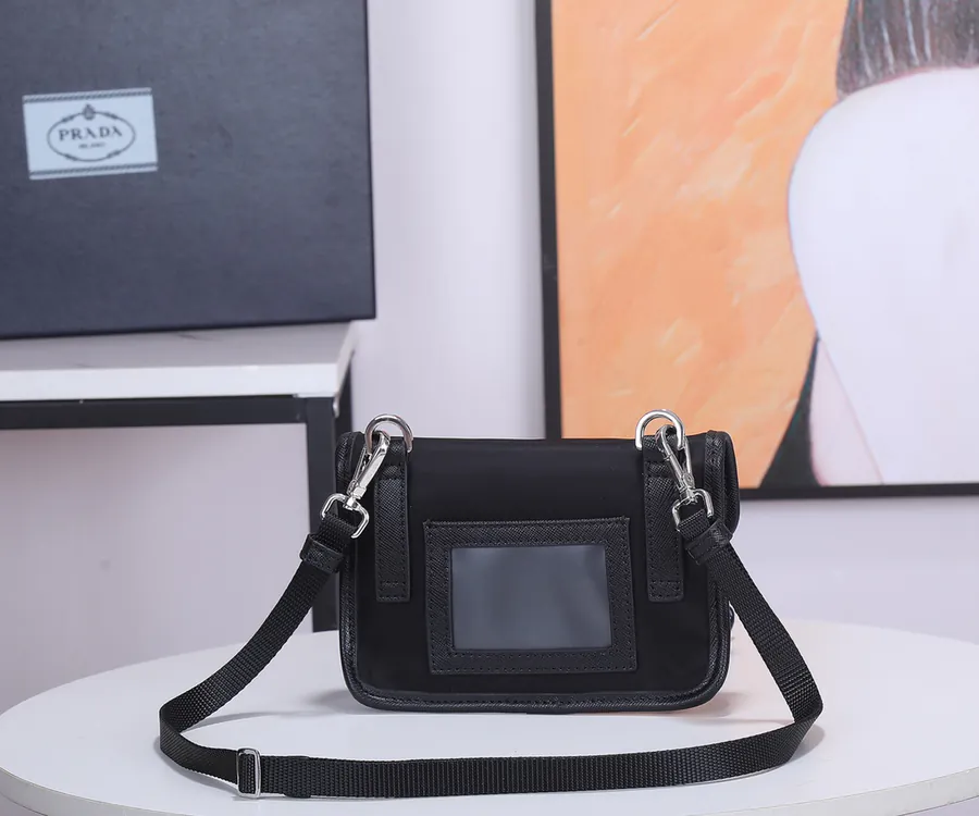 Mini Mail Bag in Grained Calfskin
