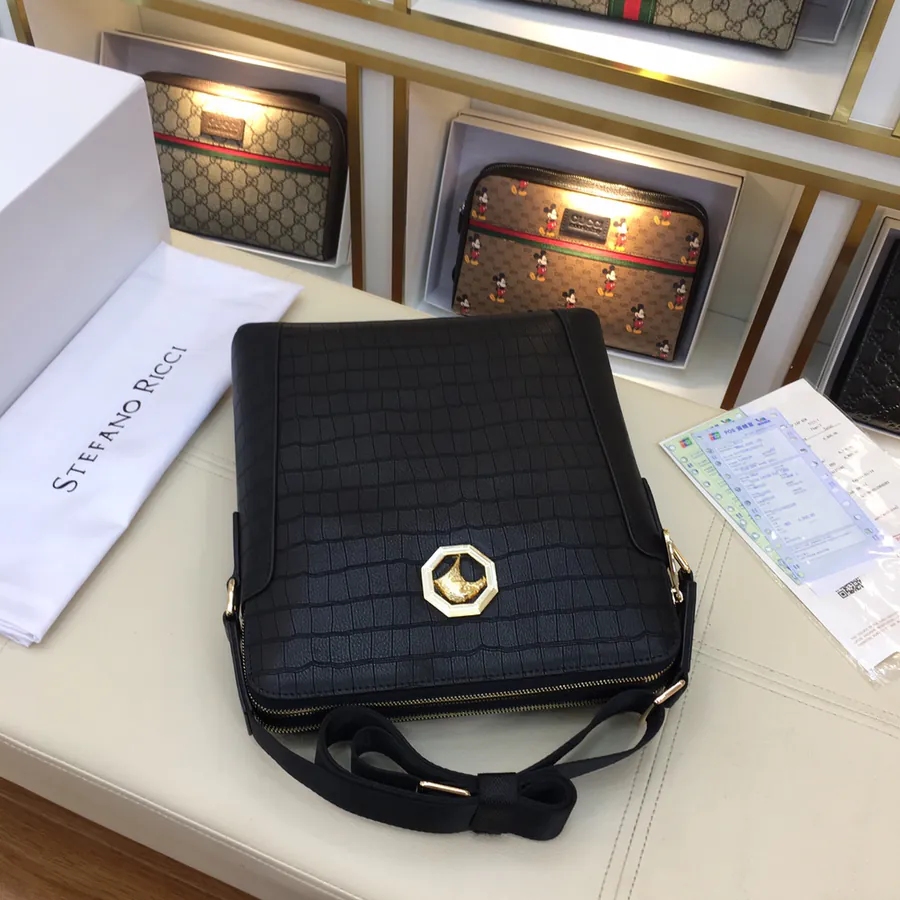 Stephen Original New Men's Briefcase Premium Leather, Elegant Design