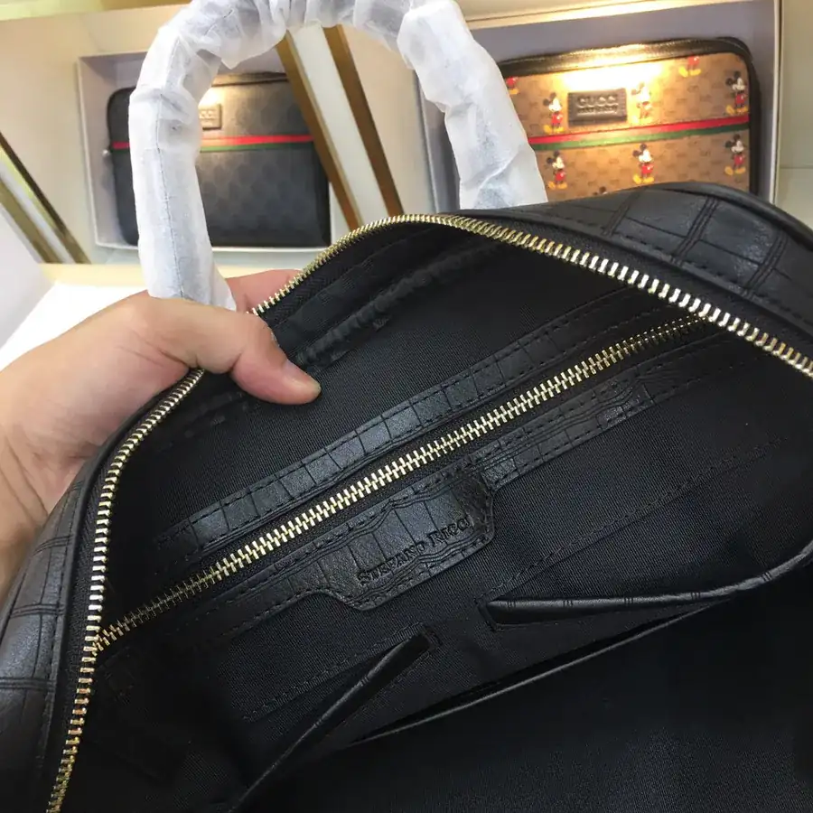 Stephen Original Men's Briefcase Premium Leather, Elegant Design