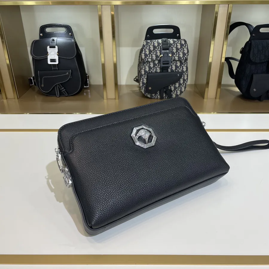 Stephen's Premium Men's Bucket Bag Black and Gold