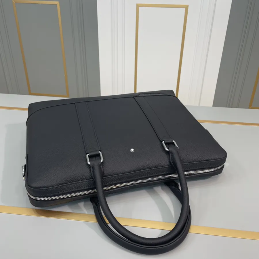 New MONTBLANC Executive Briefcase Premium Men's Leather