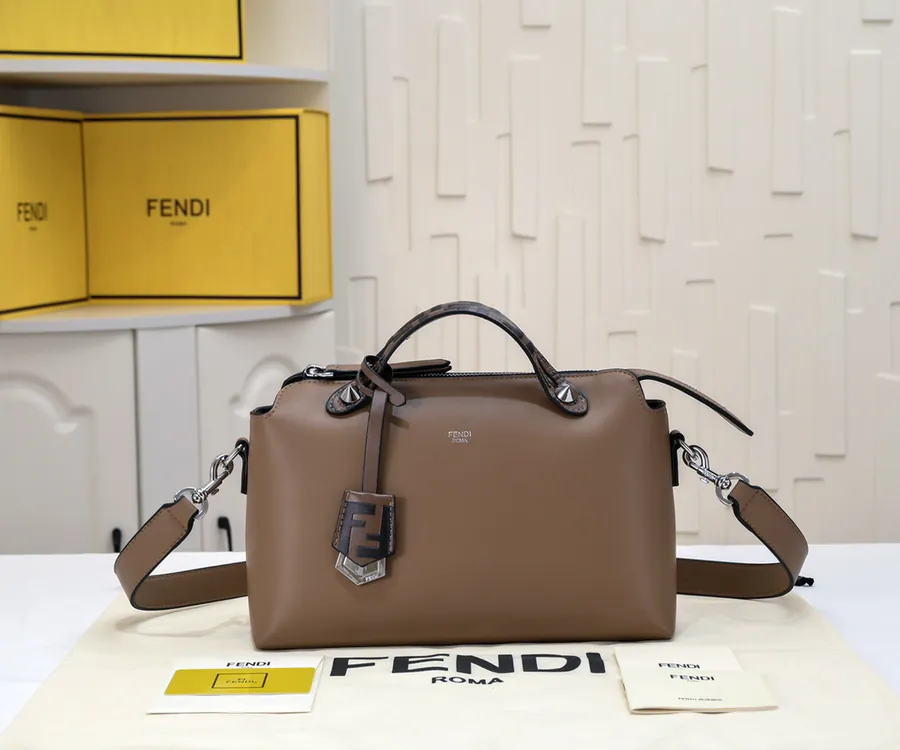 FEND BY THE WAY REGULAR Boston Pillow Bag with Chain Handles