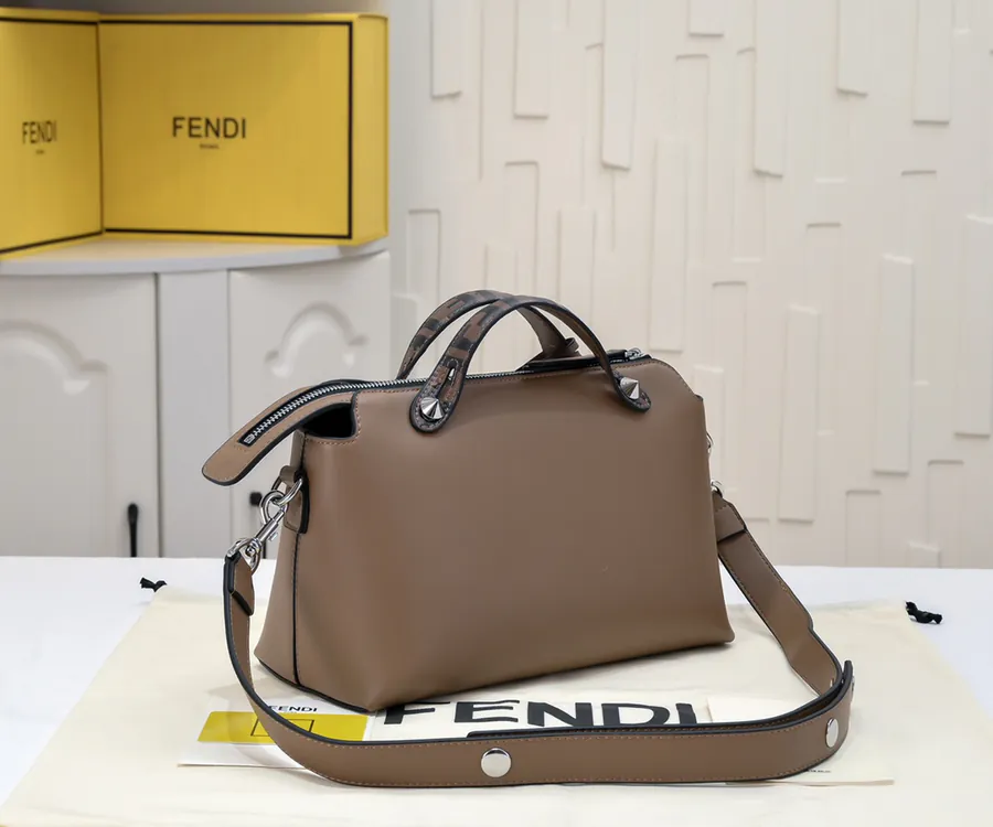 FEND BY THE WAY REGULAR Boston Pillow Bag with Chain Handles