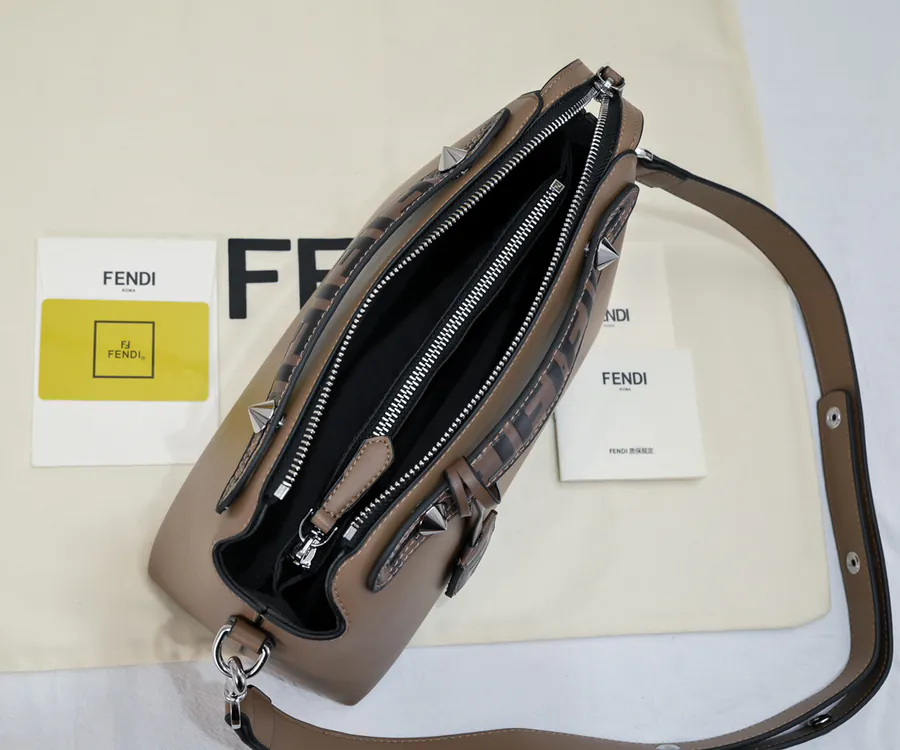 FEND BY THE WAY REGULAR Boston Pillow Bag with Chain Handles