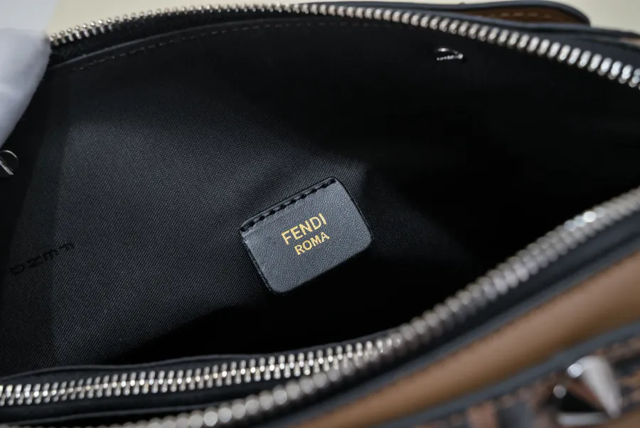 FEND BY THE WAY REGULAR Boston Pillow Bag with Chain Handles