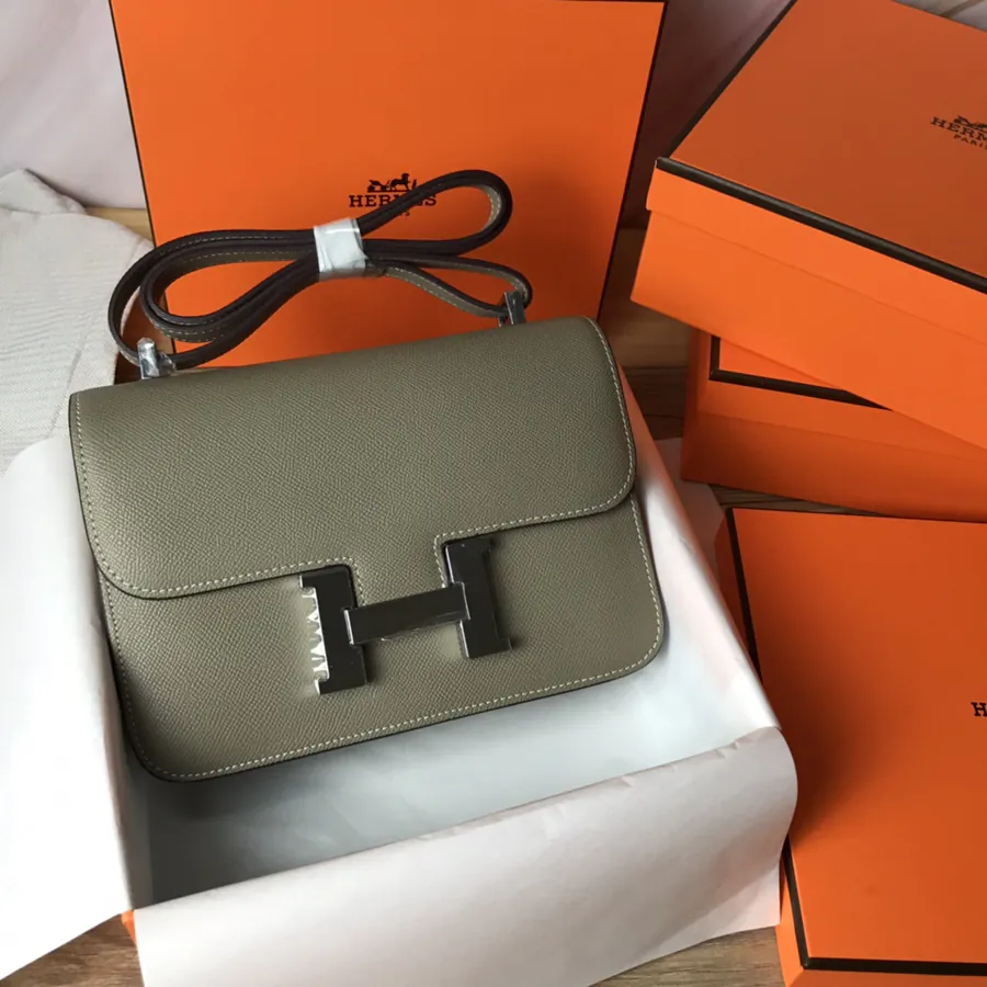 Constance 23cm Bucket Bag with Gold and Silver Buckles