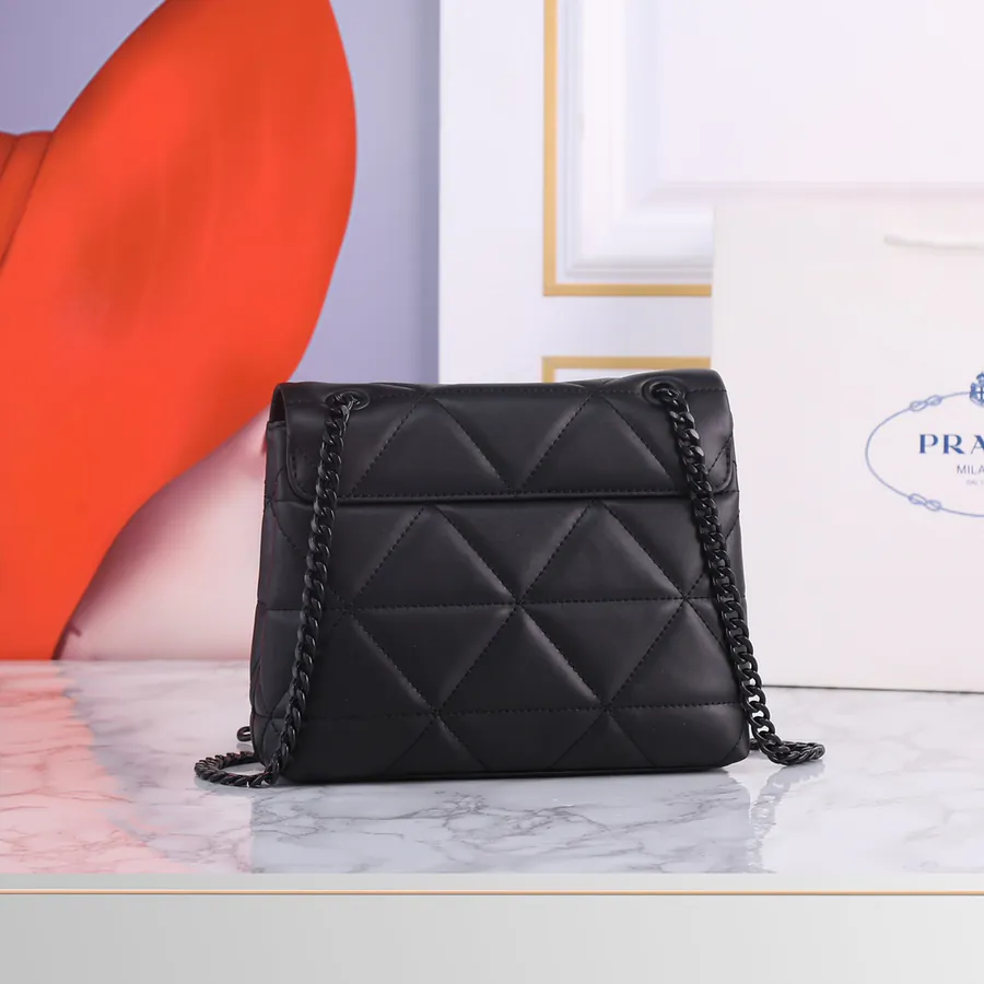 P Maison Original Bucket Bag with Grained Calfskin and Handcrafted Embroidery