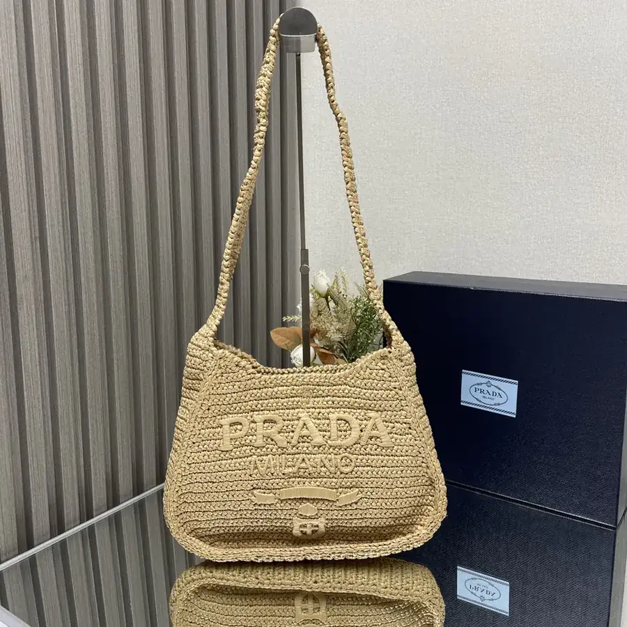 Prad New Raffia Crossbody Bag Artistic Style
