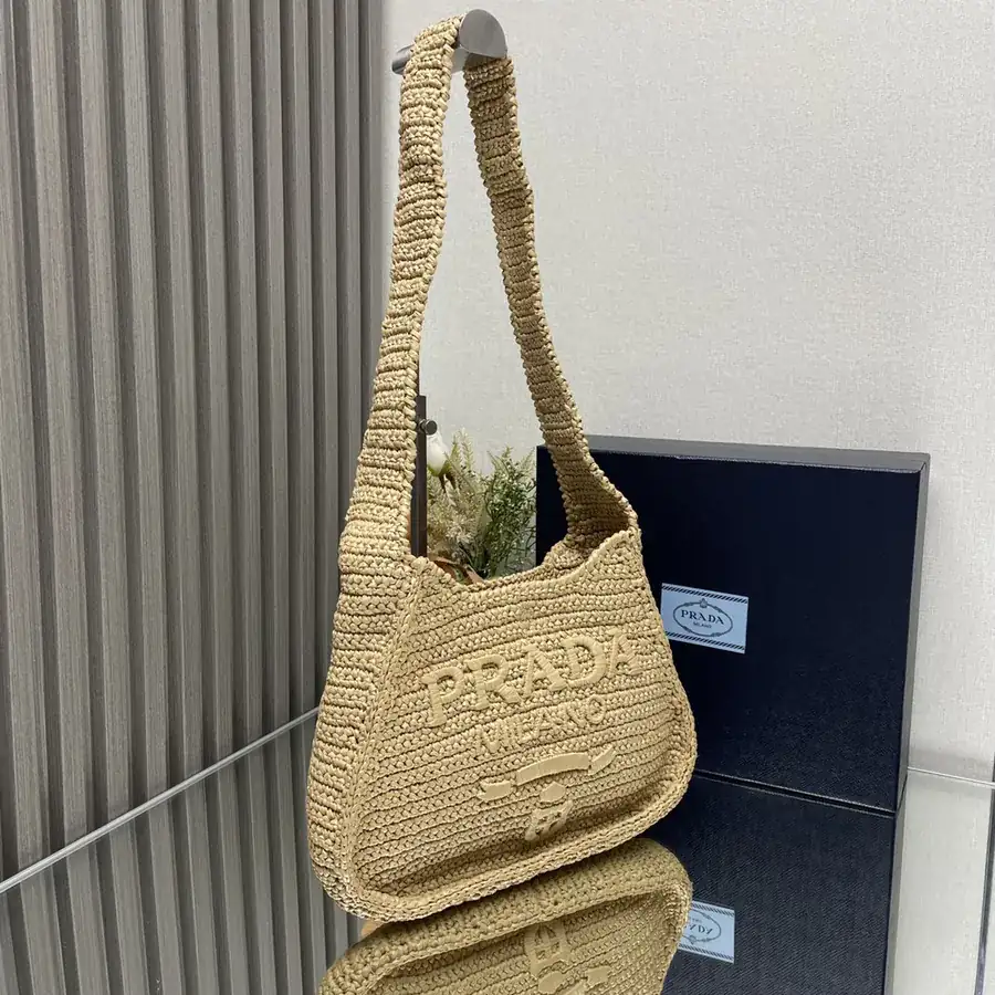 Prad New Raffia Crossbody Bag Artistic Style