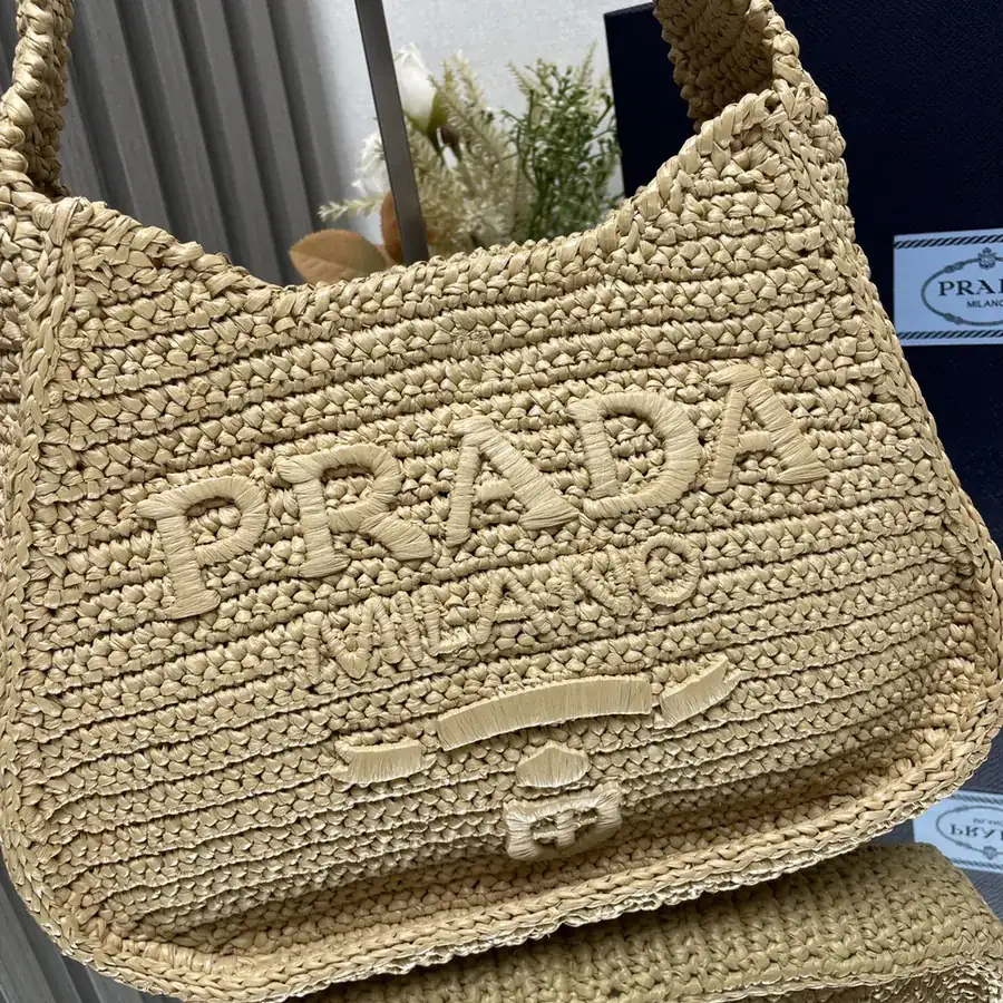 Prad New Raffia Crossbody Bag Artistic Style