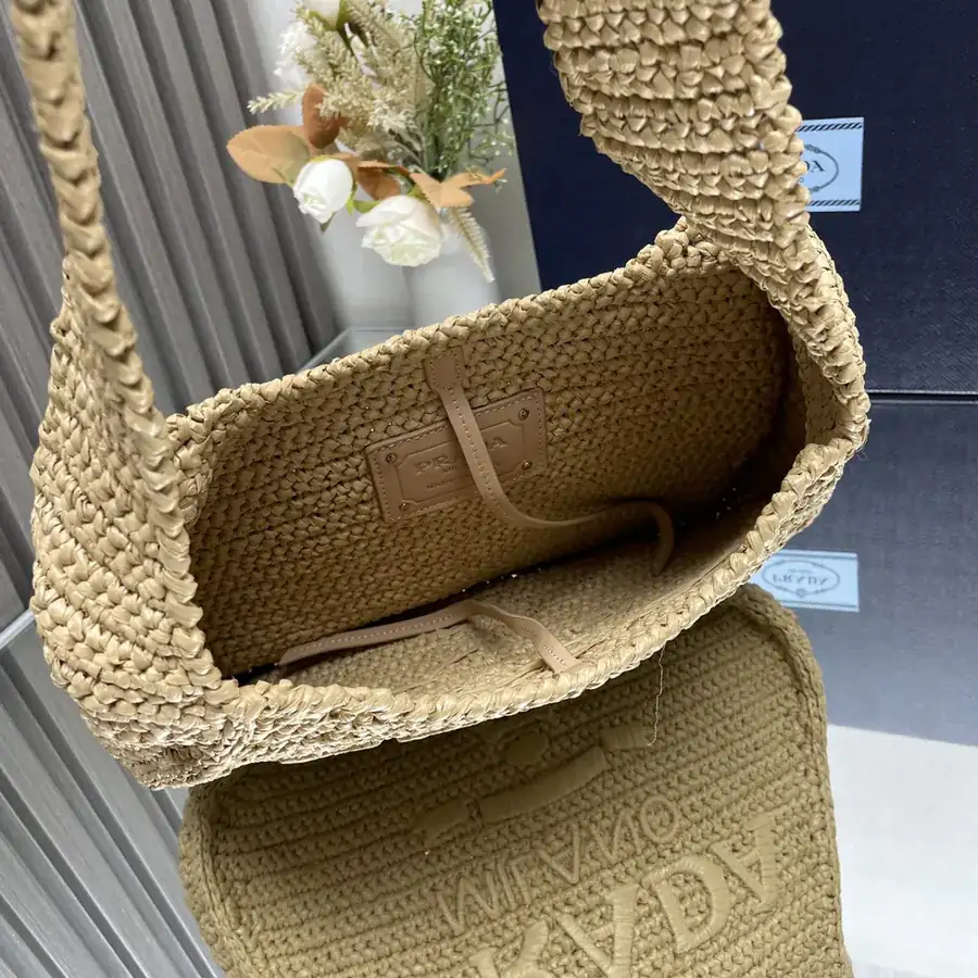 Prad New Raffia Crossbody Bag Artistic Style