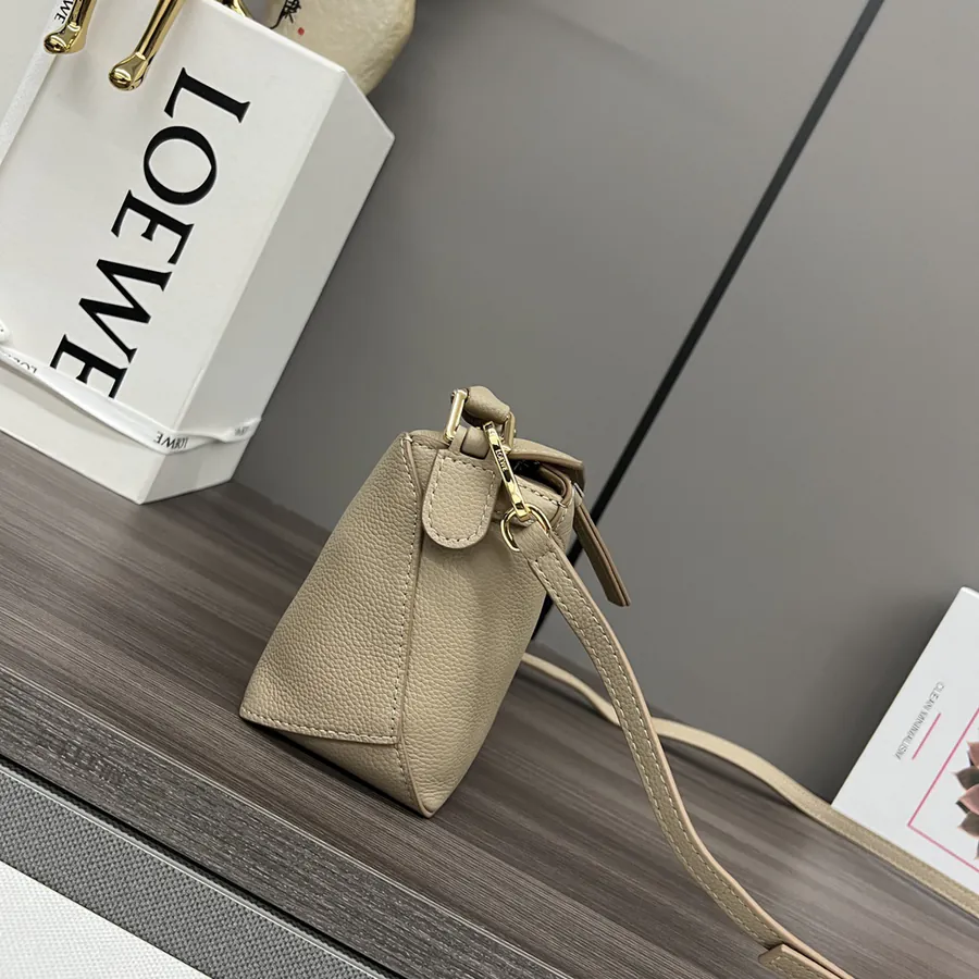 Puzzle Edge Mini Bag in Grained Calfskin