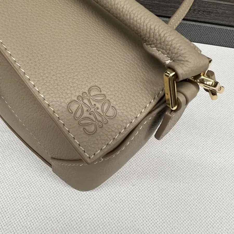 Puzzle Edge Mini Bag in Grained Calfskin