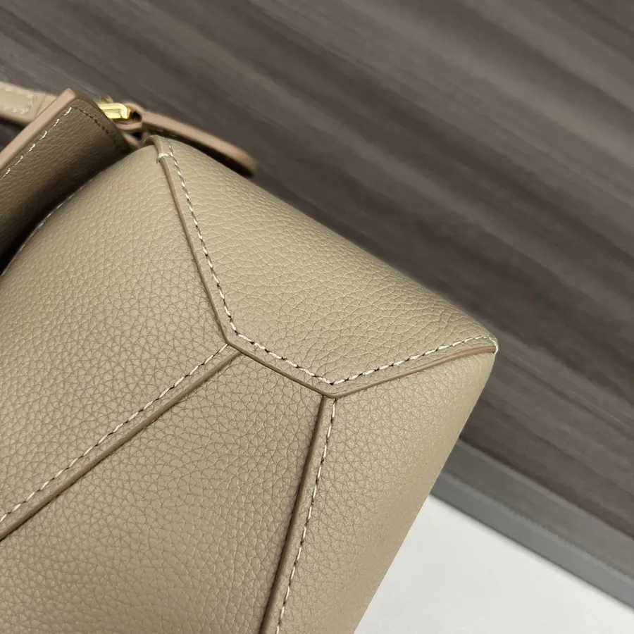 Puzzle Edge Mini Bag in Grained Calfskin