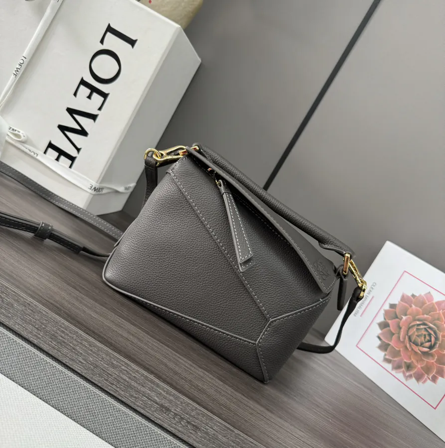 New Version Puzzle Edge Handbag in Soft Grained Calfskin