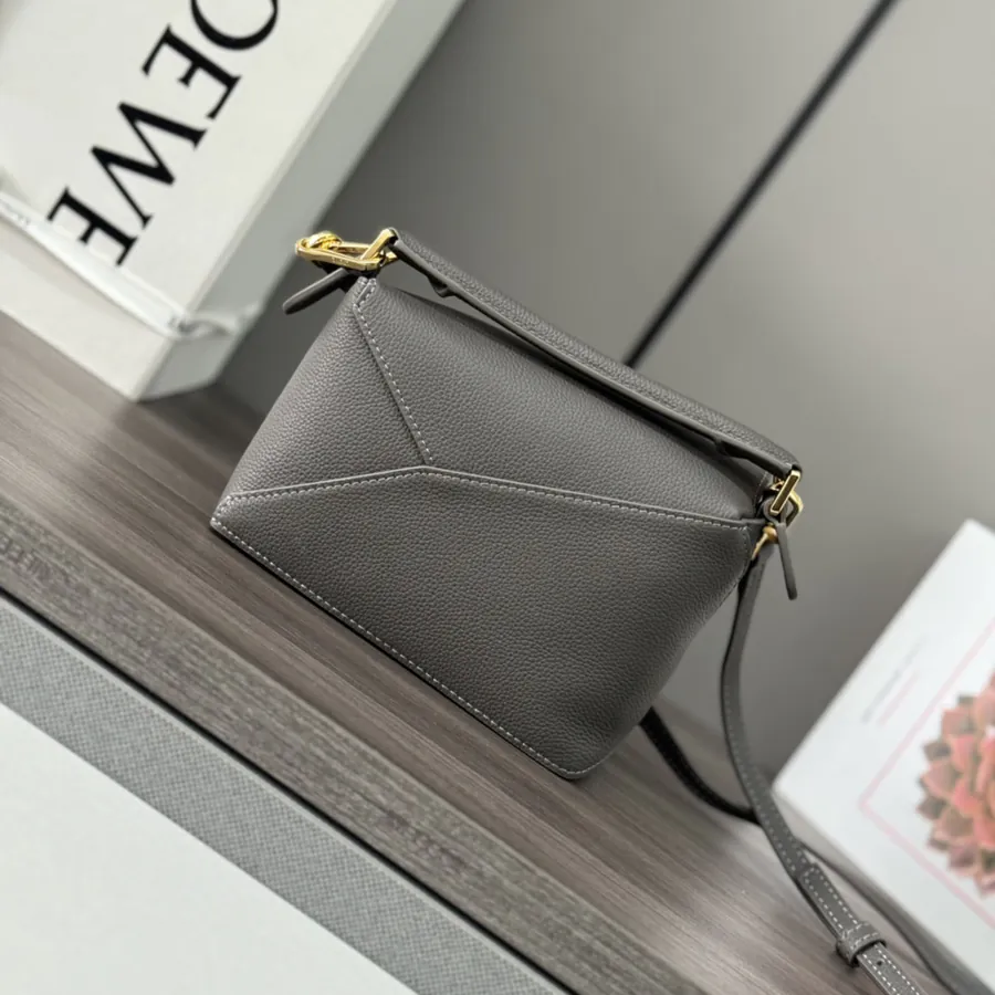 New Version Puzzle Edge Handbag in Soft Grained Calfskin