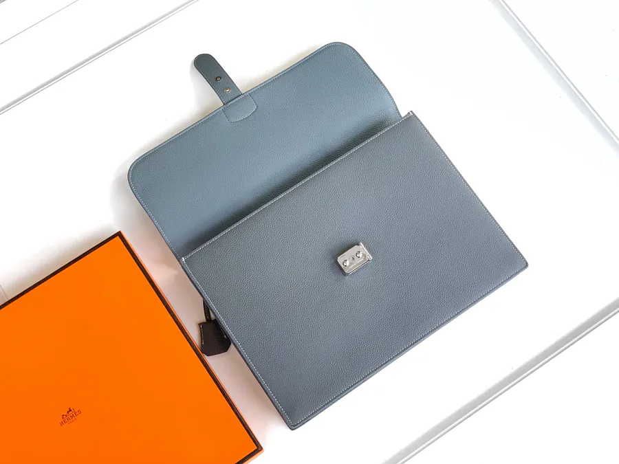 New Business Briefcase 6093 1A in Gray Blue