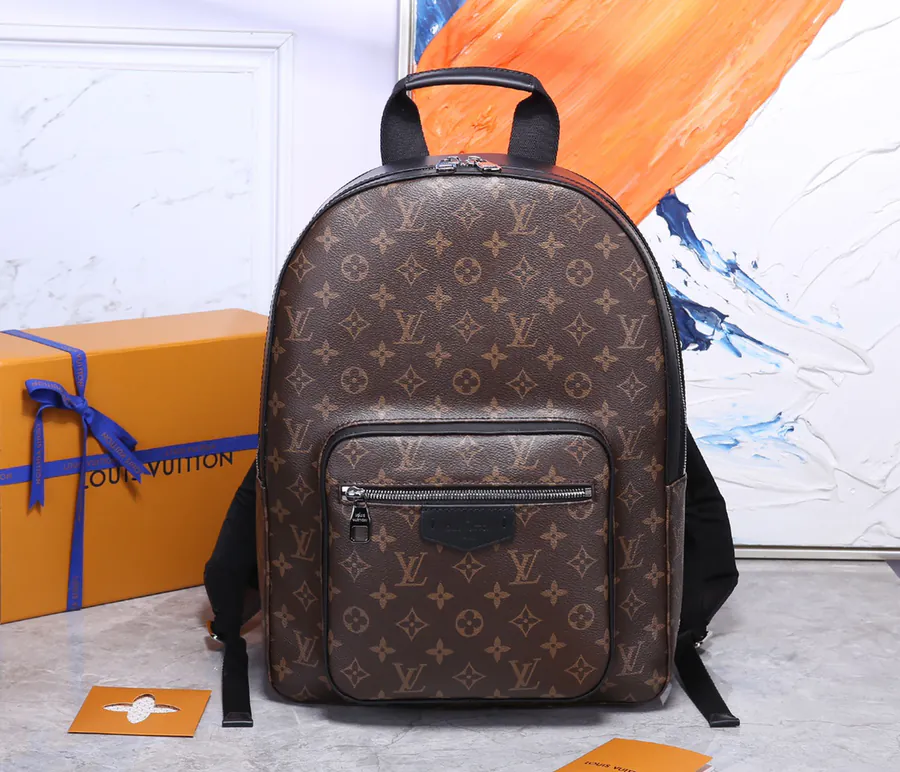Josh Classic Canvas Backpack with Leather Trim