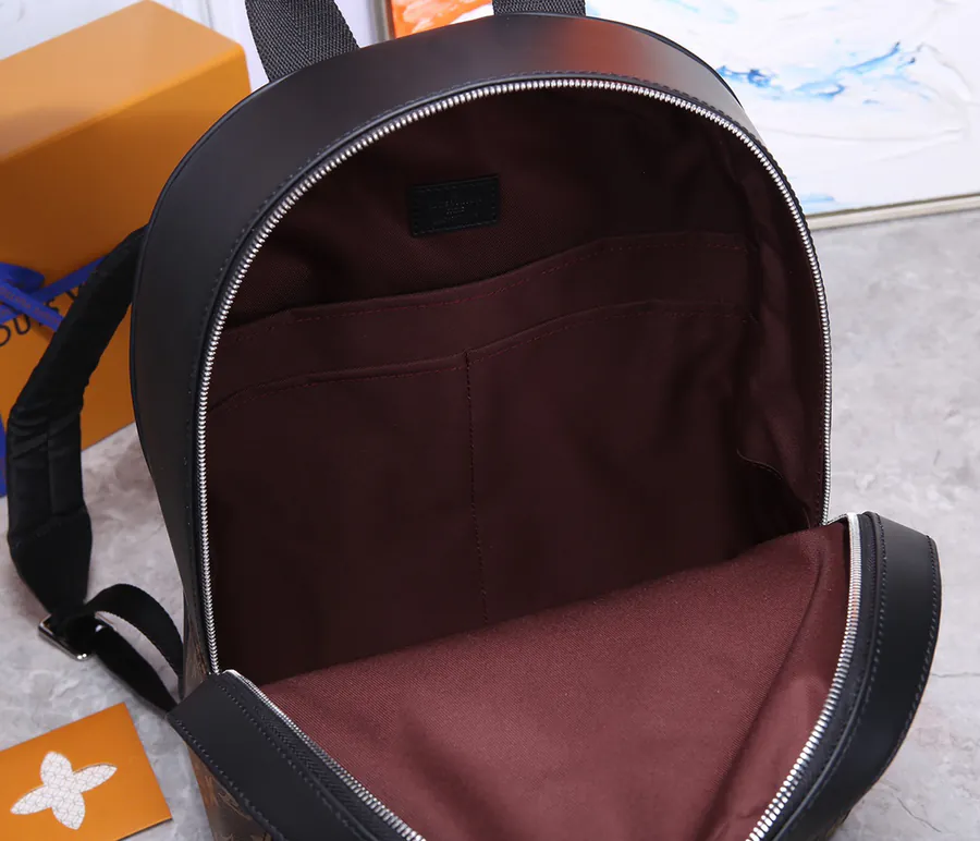 Josh Classic Canvas Backpack with Leather Trim