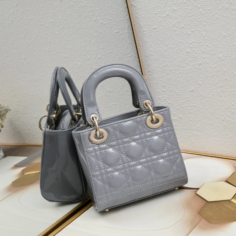 Mini Lady Classic Calfskin Crossbody Bag