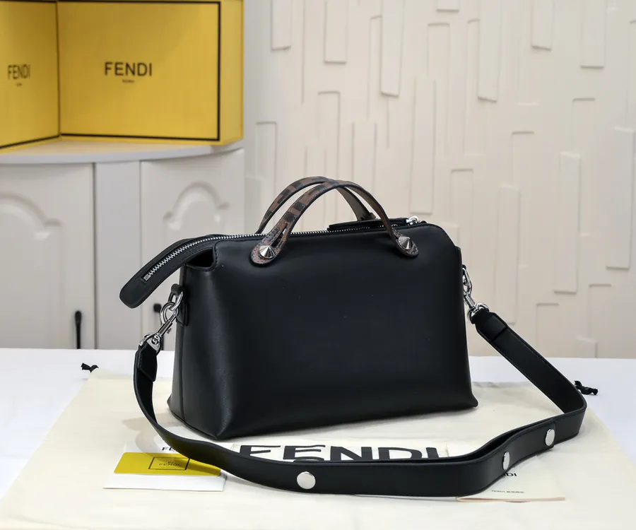 FEND BY THE WAY REGULAR Boston Pillow Bag with Chain Handles