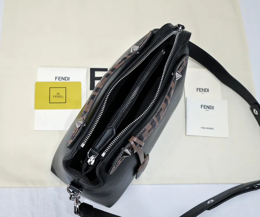 FEND BY THE WAY REGULAR Boston Pillow Bag with Chain Handles