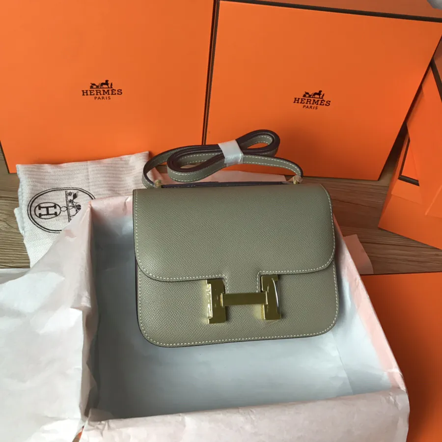 Constance 19cm Bucket Bag with Gold and Silver Buckles