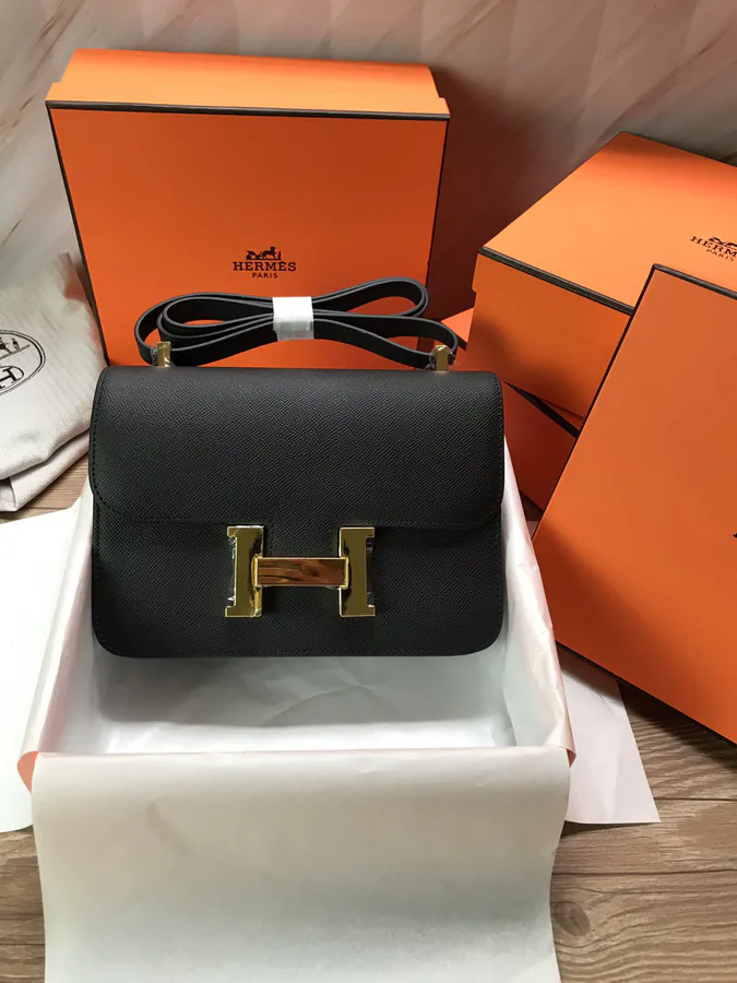 Constance 23cm Bucket Bag with Gold and Silver Buckles