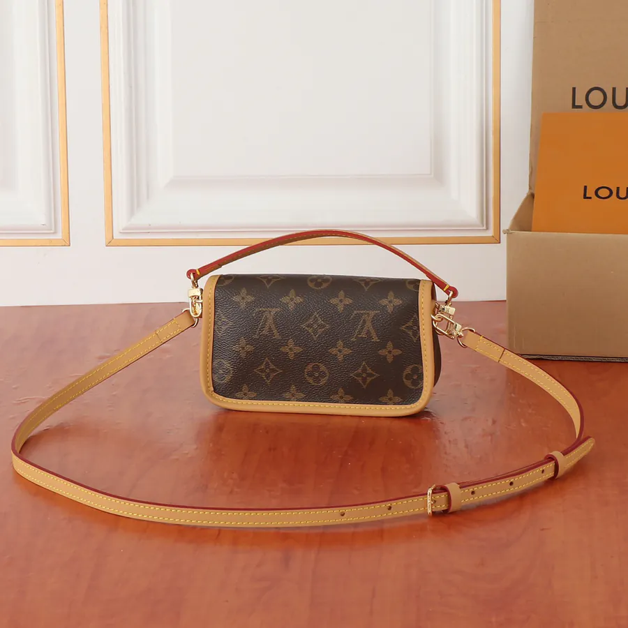 Nano DIANE Handbag with Premium Leather Strap, Exclusive Channel, 360 Degree View