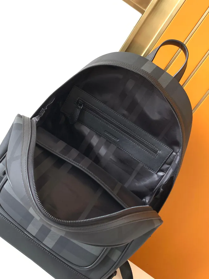 BURBERR Double Shoulder Bag Premium Grained Calfskin