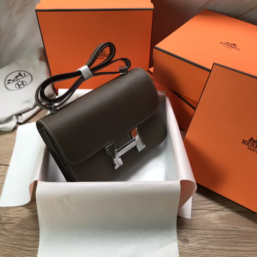 Constance 23cm Bucket Bag with Gold and Silver Buckles