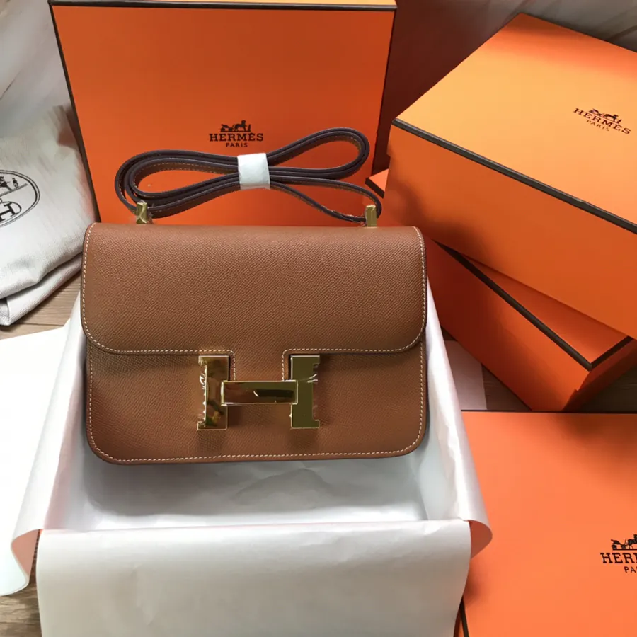 Constance 23cm Bucket Bag with Gold and Silver Buckles