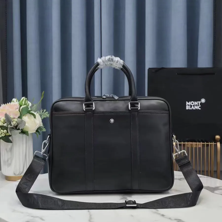 New MB M9711 Leather Briefcase