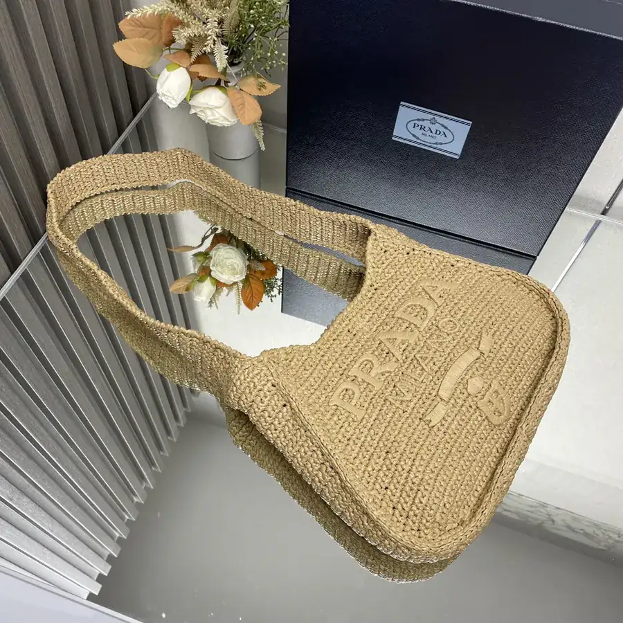 Prad New Lafia Grass Crossbody Bag