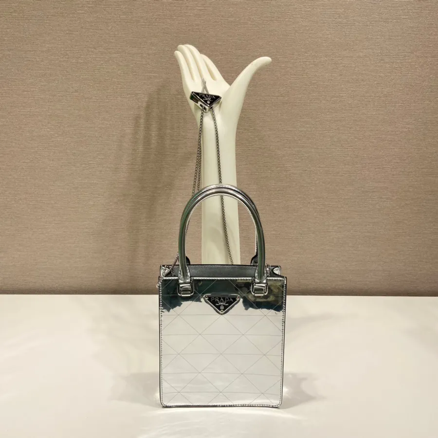 Polo Square Tote with Mirror Pattern