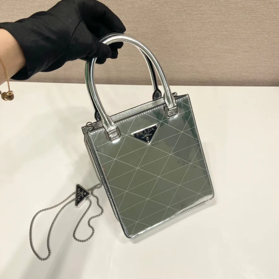 Polo Square Tote with Mirror Pattern