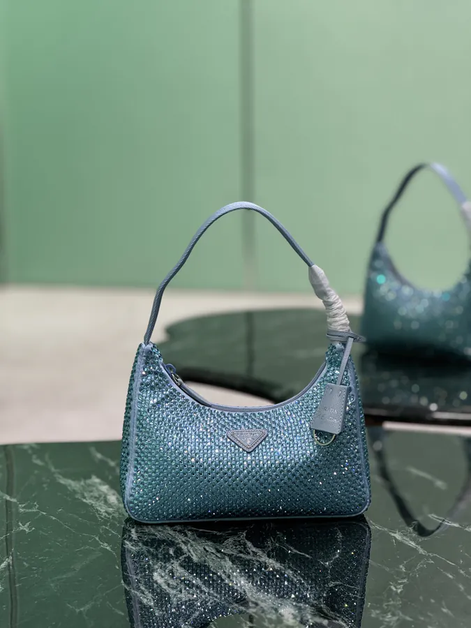 Hobo Bucket Bag with Sparkling Details
