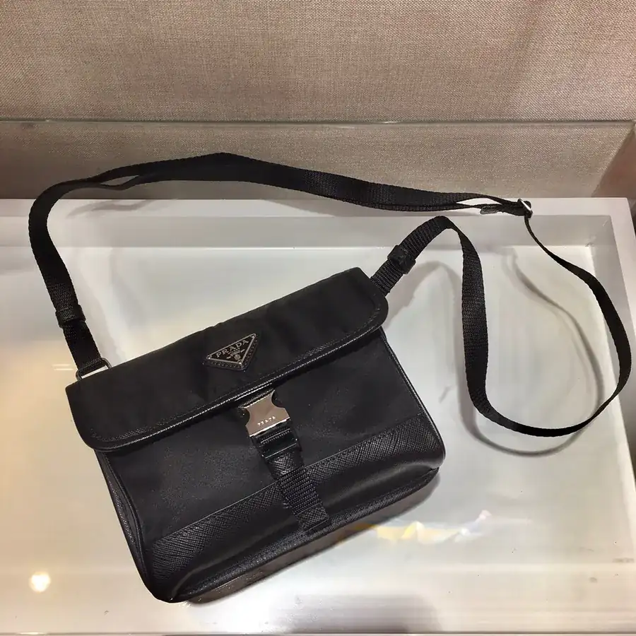 New Mini Mail Bag in Grained Calfskin