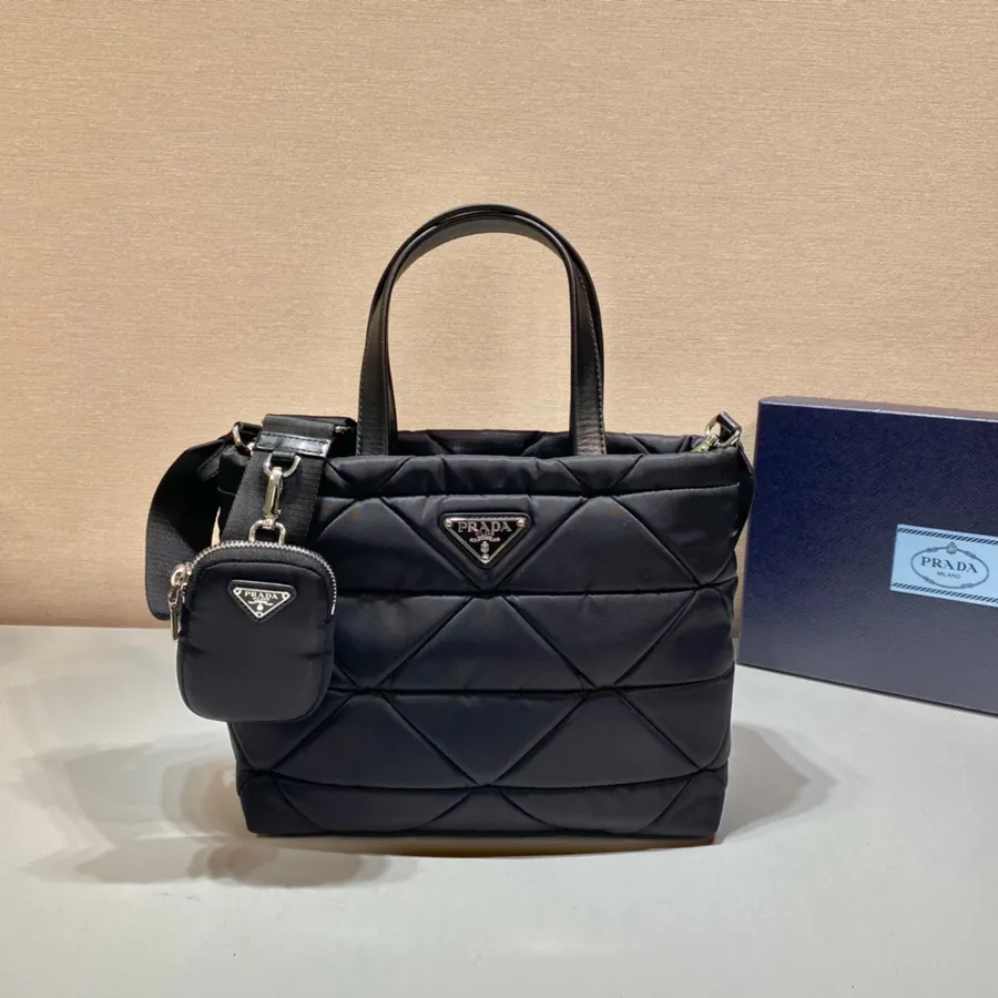 System Tote Bag Tri Compartment, Leather Handles, Meticulous Craftsmanship