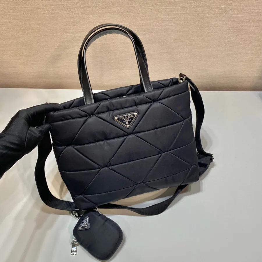 System Tote Bag Tri Compartment, Leather Handles, Meticulous Craftsmanship